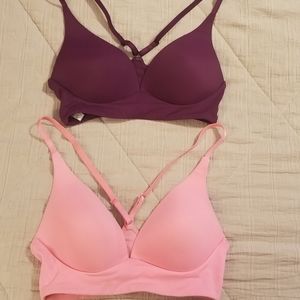 2 racer back bras, 34C